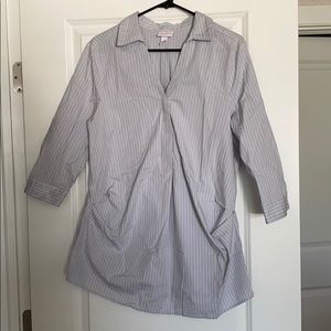 Isabel Maternity Pinstripe Shirt
